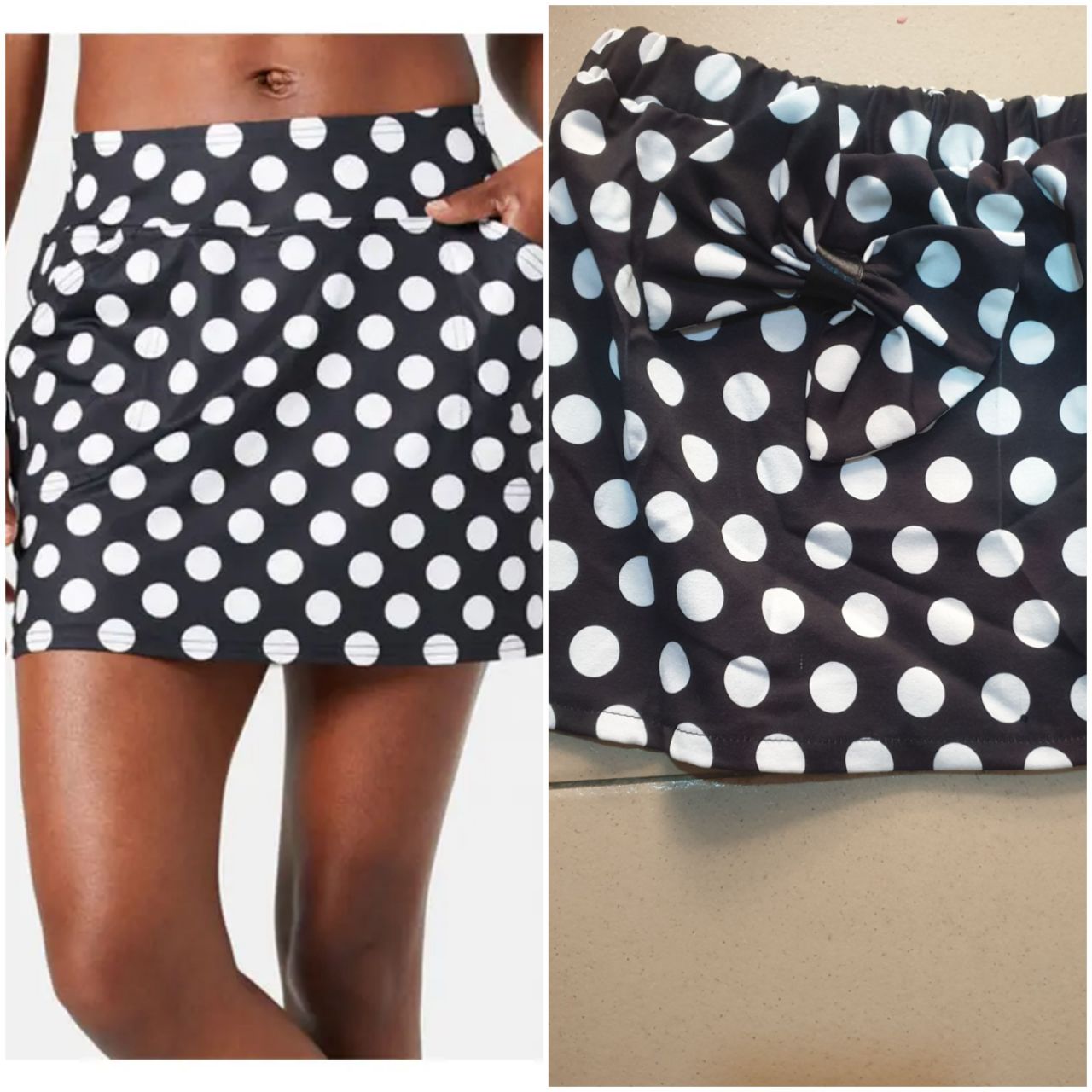 Polka Dot Short Skirts