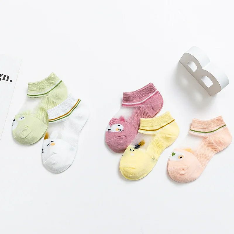 Summer Kids Socks Thin Comfortable Breathable Baby Socks Cotton Mesh Children's Socks