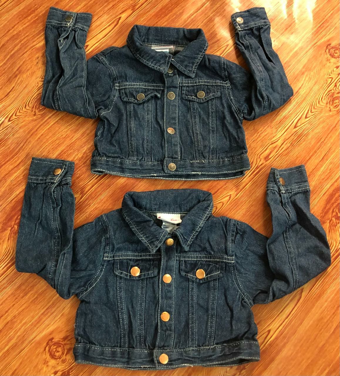 Long Sleeve Cropped Jean Jacket